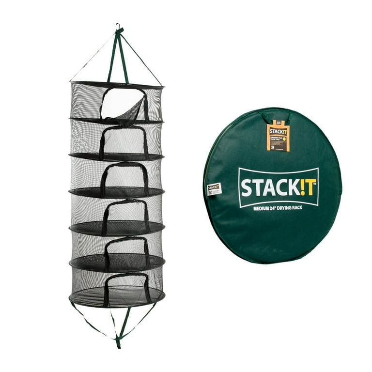 Hydrofarm STACK!T Drying Rack With Zipper & Clips