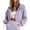 Purple, variant on Tnhcen Women's Cropped Zip Up Hoodie Long Sleeve Sweatshirt Solid Color Casual Loose Fit Jacket with Drawstring Hood Active Wear Yoga Top Streetwear Basic Essentials S-2XL Autumn Winter