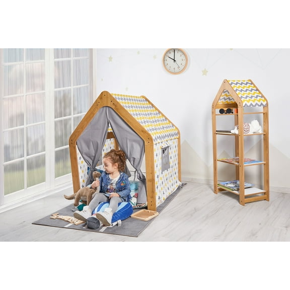 Kids Play House Tent, Montessori Play Tent, Indoor Playhouse, Naturel Playhouse, Play House for Toddlers