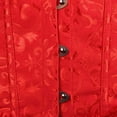 thumbnail image 3 of WZXFASHION Corsets pour Femmes Bustiers Haut Brodé Grande Taille Shapers Rouge m, 3 of 7
