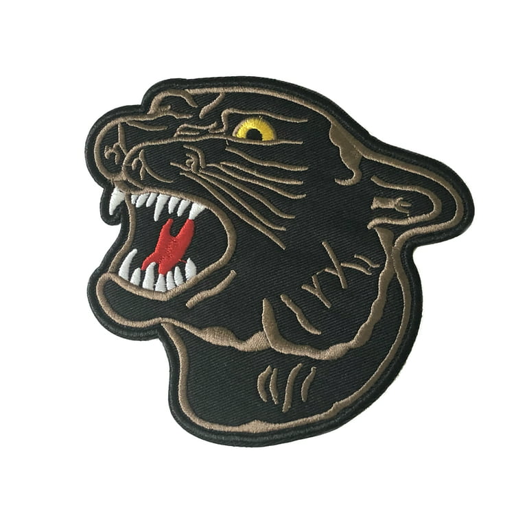 Cool Black PANTHER Face Embroidered - 4.5 Embroidered Patch Iron-On or  Sew-On Decorative Embroidery Patches - Lions Tigers Jaguar Leopard Animals  Wildlife - Badge Emblem - Novelty Applique 