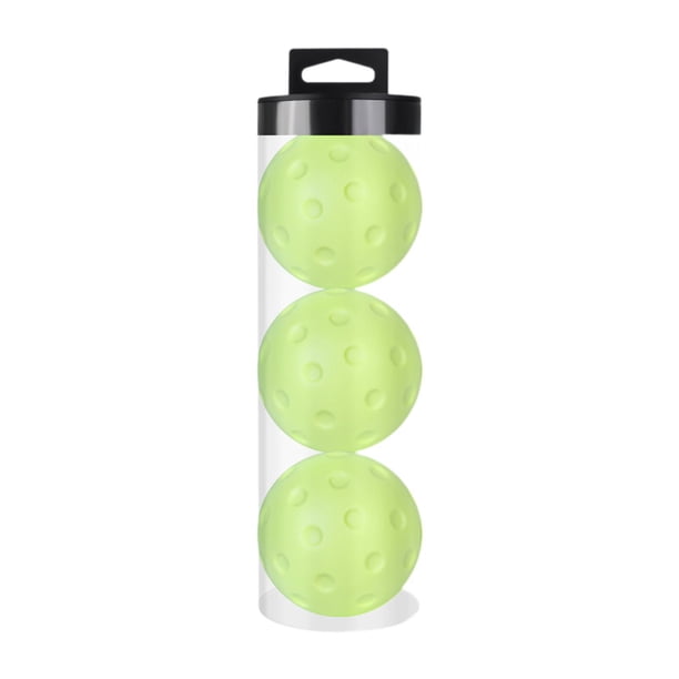 3 pelotas de pickleball de espuma, silenciosas, de alta elasticidad, prácticas y resistentes para el hogar. Verde