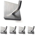 thumbnail image 1 of Ganchos autoadhesivos para toallas, ganchos de pared, llaveros, solución para colgar sin taladrar, para oficina/cocina/dormitorio/baño, acero inoxidable 304 antihuellas, gancho de 45 mm (plata) oso de fresa Hogar, 1 of 5