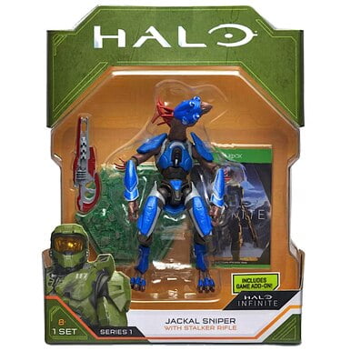 HALO ACTIONCLIX #026 JACKAL SNIPER PARTICLE BEAM RIFLE WITH STAT CARD UNCOMMON