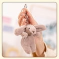 thumbnail image 2 of Cute Bunny Plush Keychain for Backpack, 3.5" Inch Mini Rabbit Keychain Purse Charm Pendant Gift for Women, 2 of 4