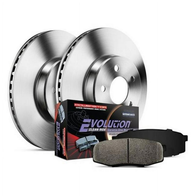 PowerStop KOE8333 1-Click Autospecialty OE Replacement Plain Rear Brake Kit for 2019-2023 Lexus ES