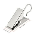 thumbnail image 2 of Uxcell 1" Curtain Clips Metal Chrome Plated Silver Tone 10 Pack, 2 of 6