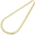thumbnail image 3 of Mens Solid 10K Yellow Gold 4.5 MM Cuban Curb Link Chain Necklace 28 Inches, 3 of 5