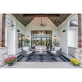 thumbnail image 2 of Afuera Living Indoor Outdoor Danton Polyester Area 7'x9' Rug in Navy and Ivory, 2 of 8