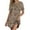 Khaki, variant on Leopard Print Nightdress for Women Trendy Short Nightgown Casual Crewneck Sleep Dress Boat Neck Sleep Shirt Short Sleeve Night Gown Soft Lightweight Loungewear 2025 Khaki M