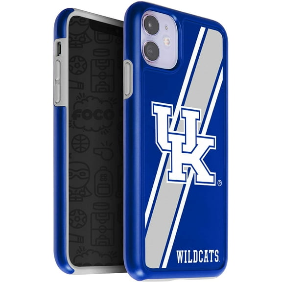 FOCO NCAA Kentucky Wildcats Hybrid Case for iPhone 11 Pro, X & XS (5.8")