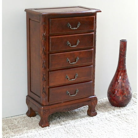 International Caravan Carved Wood Furniture Windsor Lingerie Chest