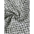 thumbnail image 5 of INSPIRE CHIC Women's Plaid Tweed Suit Set 2 Piece Outfits Short Blazer Jacket and Skirt Sets S Black, 5 of 6