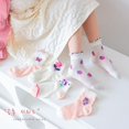 thumbnail image 1 of Calcetines para niñas, 5 par/lote, calcetines de algodón para primavera y verano para niños, patrón de flores bonitas para niños y bebés Tan Jianjun unisex, 1 of 2