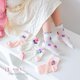 thumbnail image 1 of Calcetines para niñas, 5 par/lote, calcetines de algodón para primavera y verano para niños, patrón de flores bonitas para niños y bebés Tan Jianjun unisex, 1 of 2