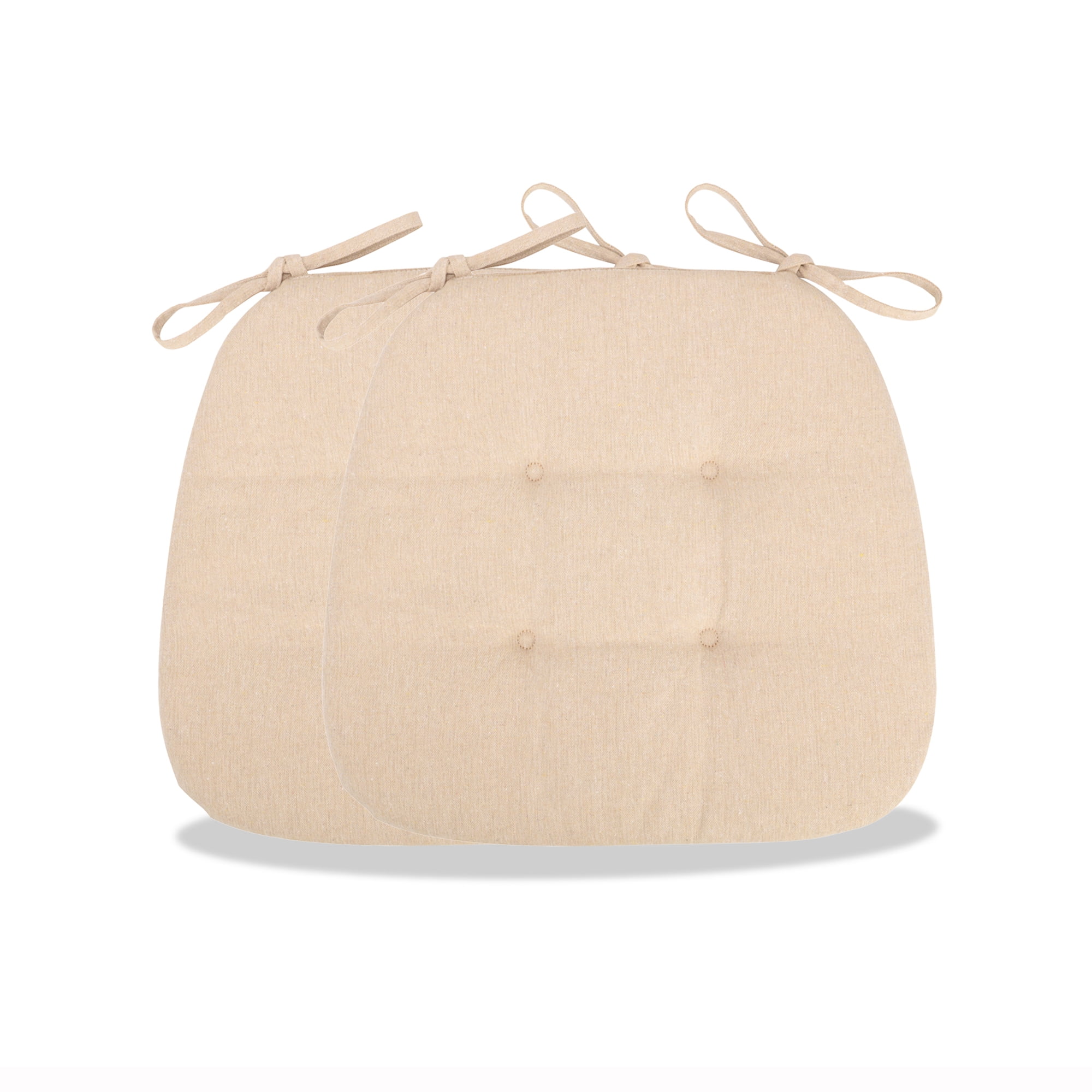 SAYFUT Outdoor Seat Pads Seat Cushions Solid Waterproof Patio Seat Chair Cushions 17 x 16 Rounded Square Patio Cushions