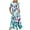 Blue, variant on Dresses for Women 2024 Casual Summer Short Sleeve Crewneck Swing Dress Loose Tiered Maxi Beach Dress with Pockets