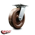 thumbnail image 2 of 8 Inch Heavy Duty Top Plate High Temp Phenolic Swivel Caster with Roller Bearing, 2 of 2