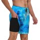 thumbnail image 2 of Fotbe Blue Shell Traje de Baño para Hombre – Shorts de Natación de Secado Rápido con Forro y Bolsillos-Small, 2 of 6
