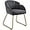 Dark Gray, variant on LILEYI Modern Velvet Armchair, Flower Shaped Makeup Chair Vanity Chair with Golden Metal Legs for Living Room/Makeup Room/Bedroom/Home Office/Kitchen, Black
