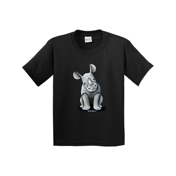 Inktastic Curious Rhinos Youth T-Shirt
