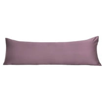 Unique Bargains Luxury Silky Satin Body Pillow Case Mauve 20" x 60"