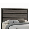 thumbnail image 2 of Transitional Queen Bed with Plank Panel Headboard and Low Footboard Gray - Saltoro Sherpi, 2 of 5