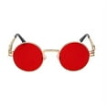 thumbnail image 2 of Steampunk Sunglasses / Gold Frame / Red Lens 003, 2 of 4