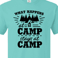 thumbnail image 4 of Inktastic What Happens at Camp Stays at Camp with Tent and Woods T-Shirt, 4 of 5