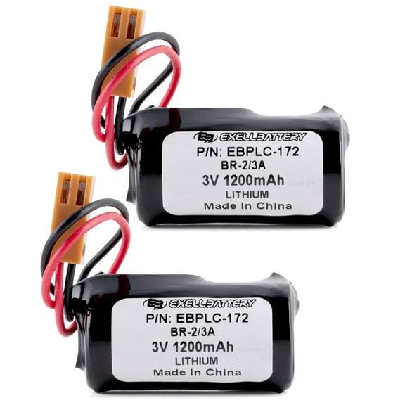 Two Computer Batteries for Cutler Hammer, Newark, Eternacell, Ge Fanuc