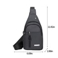 thumbnail image 3 of Water Proof Sling Bag For Men Women Shoulder Backpack Chest Bags Crossbody Daypack With Earphone Hole For Hiking Camping Outdoor Trip, 3 of 8
