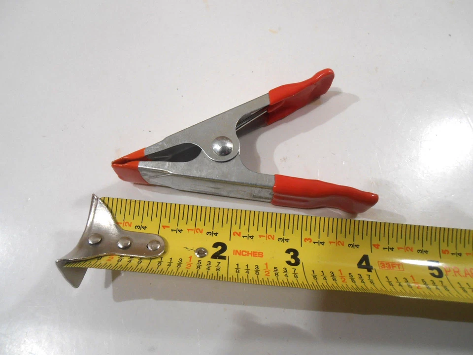 CIRCLE- Spring Clamps Lot Of 14 Pc. Assorted Metal 2-6 Inch,4-4 Inch,8-2 Inch