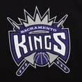 thumbnail image 4 of Men's Mitchell & Ness Black Sacramento Kings Chainstitch Applique Vintage Heavyweight Pullover Hoodie, 4 of 5