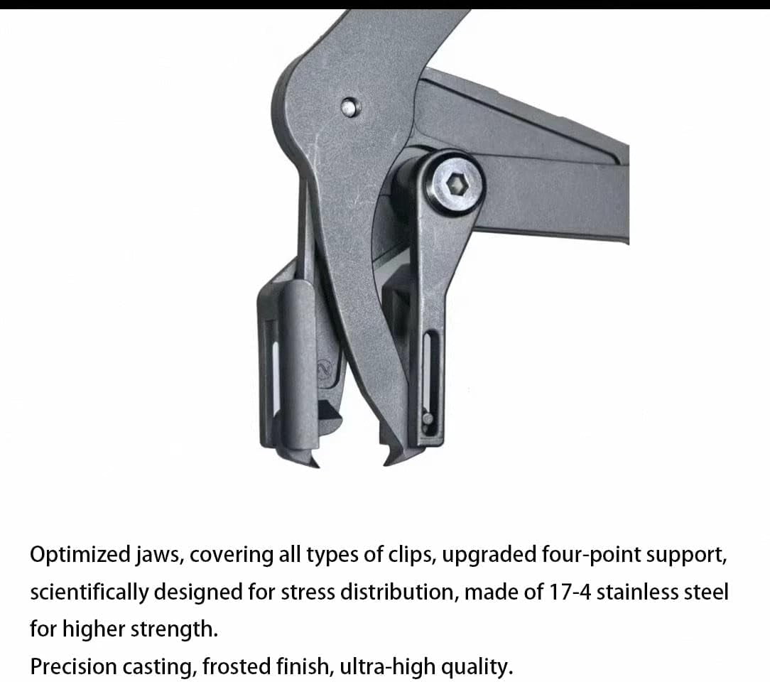 Car Clip Pliers & Trim Removal Tool, Spring-Loaded Fastener Rivet Remover for Auto Door Panels, Interior & Exterior Trim, Mechanic, Damage-Free Disassembly (1 pcs)