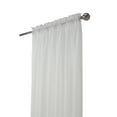 thumbnail image 4 of Habitat Rhapsody Voile Sheer Rod Pocket Light Filtering style Allows Natural Light Flow Curtain Panel 54" x 95" Shell, 4 of 4