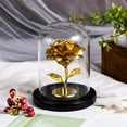 thumbnail image 6 of Forever Preserved Rose Display Dome, Valentine's Day Decorative Rose Gifts for Women Mom Wife Girlfriend (Gold), 6 of 6