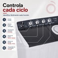thumbnail image 3 of Lavadora Semiautomatica 22 Kg Doble Tina 1270 W Dos Programas Tres Niveles Agua Control Manual, 3 of 7