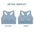 thumbnail image 3 of Dinheiro Tops cortos de entrenamiento sin mangas con cuello alto para mujer, camisetas sin mangas recortadas lindas, ropa de verano para niñas adolescentes, gris,, 3 of 7