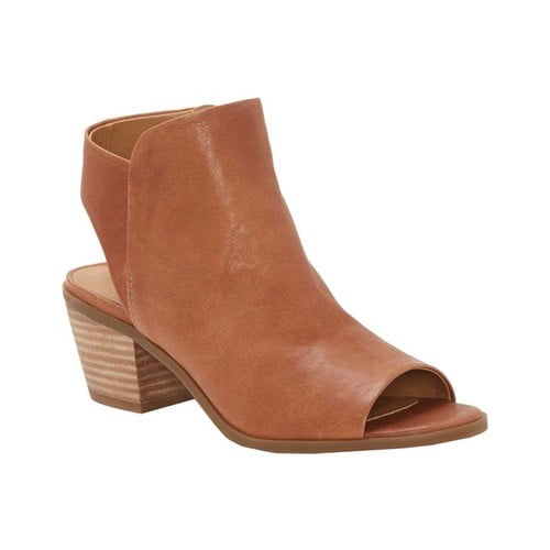 lucky brand open toe booties