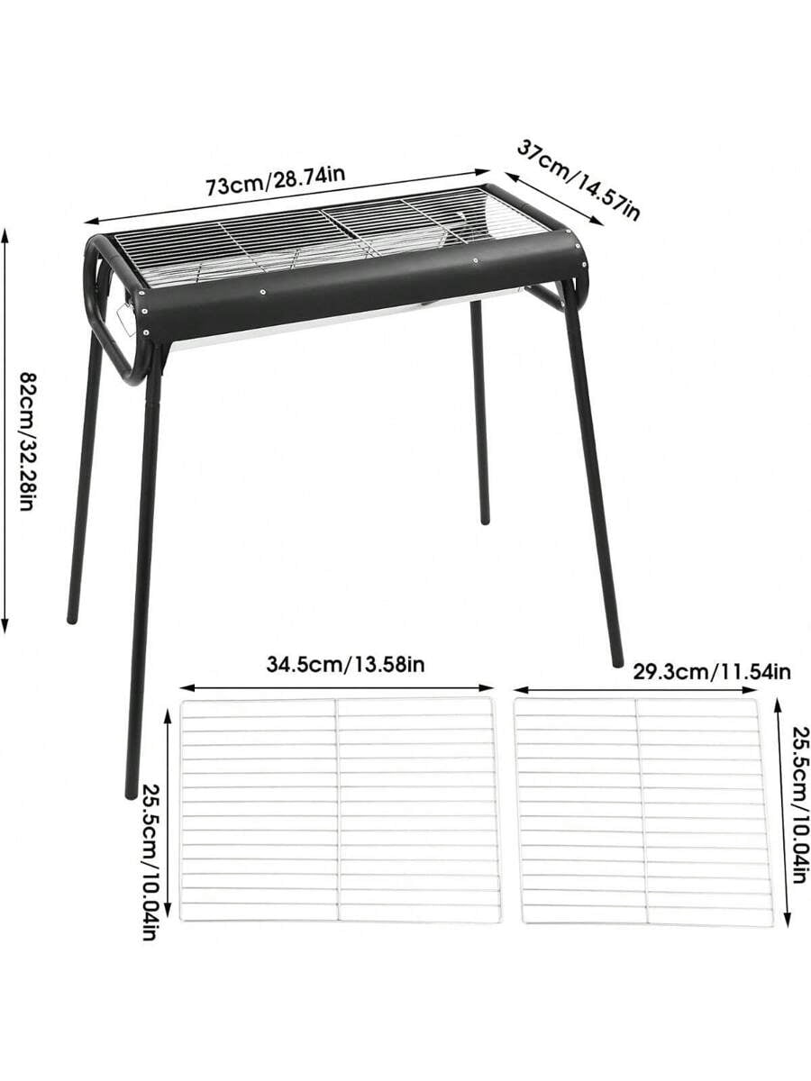 XC  Portable Charcoal Grill, Outdoor BBQ Grill With Storage Bag, Portable BBQ Griddle, ‎Free Standing Large Grills For Camping, Picnic, Gatherings, Party[Best Gift For Family&Friends]