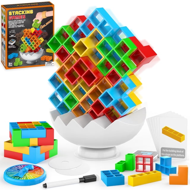Juego Stack Attack BBnote, 70 unidades, para adultos y niños de más de 3 años