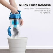 Eureka Whirlwind Canister Vacuum, Lightweight, Telescope Wand, Long Power Cord with Auto Rewind, Blue