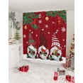thumbnail image 2 of Christmas Shower Curtains for Bathroom Gnome Fabric Shower Curtain with Hooks, Red Cardinals Shower Curtain Set, Winter Merry Xmas Bathroom Curtains Decoration, Waterproof Polyester, 36"x72" Long, 2 of 6
