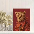 thumbnail image 2 of UXIEQU Cheetah with Scarf Canvas Wall Art 15.75x11.81 Inches, 2 of 8