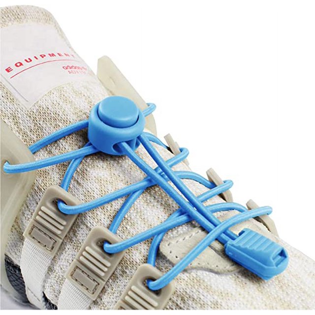 Cordones Elásticos Azules, Cordones Autoblocantes Sin Cordones 120 CM para Niños Adultos Unisex JM