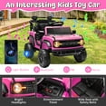 thumbnail image 5 of iYofe Ford Bronco Raptor Electric Ride on Toy Car for Toddler Kids, 12V Battery Powered Ride on Cars w/Remote Control, Bluetooth & Lights, Pink, 5 of 8