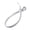 White, variant on 100PCS High Strength Nylon Cable Tie Buckles 18kg Capacity Screw Locking Secure for Indoor and Outdoor Installation
