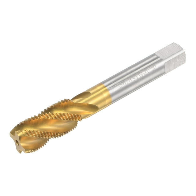 Unique Bargains M16 x 1.5 High Speed Steel Machine 4 Spiral Flutes Thread Tap Titanium Plated