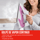 thumbnail image 4 of Plancha De Vapor Disa Home Iron Essential Blanco/Lila Suela Acero Inox 19-10-0-053, 4 of 6