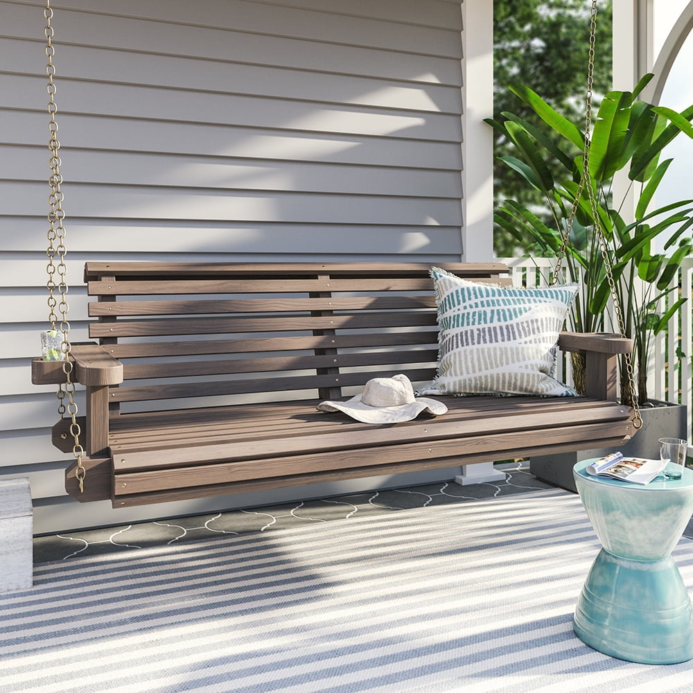 Porchgate Amish Heavy Duty 800 Lb Roll Comfort Treated Porch Swing W